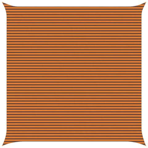 Vela da ombra solare Arancione e Marrone 7 x 7 m - Foto 1