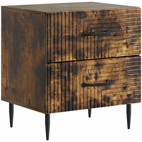 Armadio da Notte con cassetto Rovere Fumo 43 x 34,5 x 47,5 cm - Foto 1