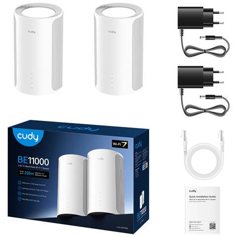M11000 Tri-band (2,4 GHz / 5 GHz / 6 GHz) Wi-Fi 7 (802.11be) Bianco 4 Interno - Foto 2