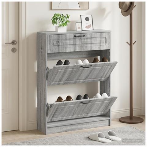 Mobile per scarpe UTRECHT 78 x 24 x 100 cm Legno ingegnerizzato - Foto 2