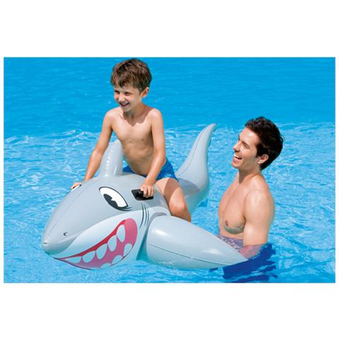 Cavalcabile Squalo Gonfiabile Salvagente 183x102 cm - Foto 2