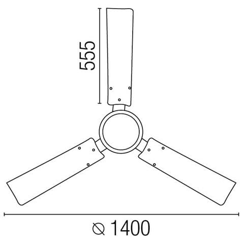 Ventilatore da Soffitto senza luce Indus - Foto 2