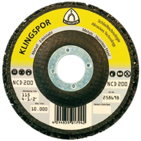 Klingspor 259.043 Disco pulitore a grana grossa NCD 200, 115 millimetri - Foto 1