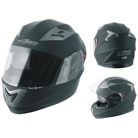 Casco Integrale Moto Scooter Visierino Parasole Touring Nero Opaco Xs - Foto 1