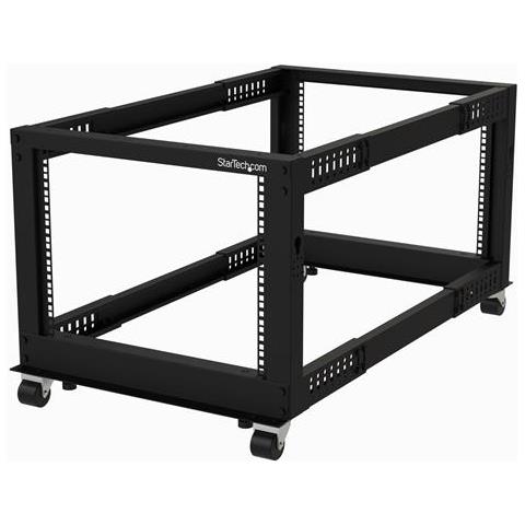 Armadio Server Rack a telaio aperto 8U - Compatto a 4 montanti con profondità regolabile (23-41") - Rack dati per reti /apparecchiature informatiche - Dell PowerEdge HP ProLiant ThinkServer - Foto 1