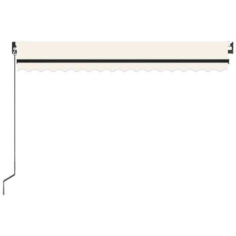 Tenda da Sole Retrattile Manuale LED 450x350 cm Crema - Foto 7