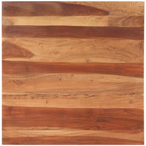 Piano Tavolo in Legno Massello di Acacia 25-27 mm 80x80 cm - Foto 1