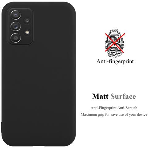 Custodia Compatibile Con Samsung Galaxy A52 (4g / 5g) / A52s In Candy Nero - Coperchio Protettivo In Silicone Tpu Flessibile - Foto 2