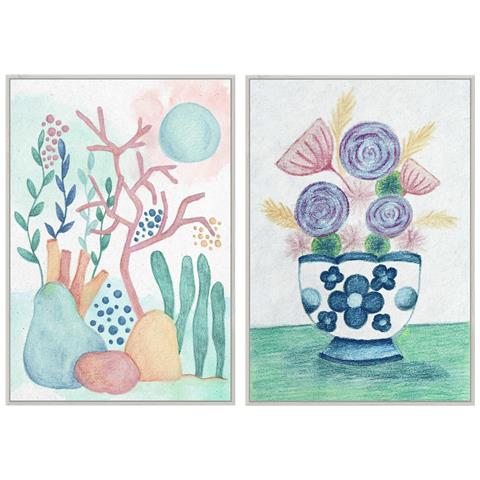 Quadro Dkd Home Decor 83 X 4,5 X 122,5 Cm 83 X 4,5 X 123 Cm Scandinavo (2 Unità) - Foto 1