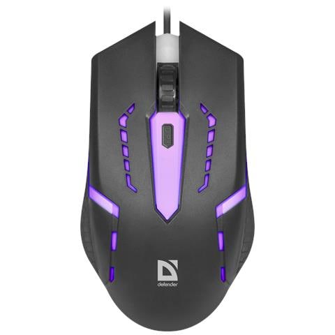 Defender HIT MB-601 mouse Gaming Ambidestro USB tipo A Ottico 1200 DPI - Foto 7
