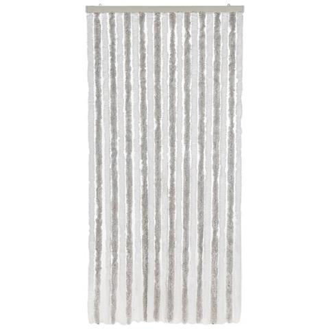 Tenda Antimosche Grigia Chiaro E Bianca 100x200 Cm In Ciniglia - Foto 3