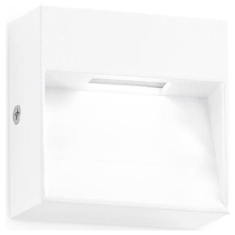 Applique Da Parete Contemporaneo Dedra Alluminio Bianco Led 1,5w 3000k Ip65 - Foto 1