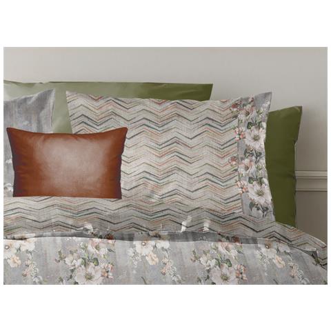 Copripiumino Double Face Matrimoniale Digitale Cotone Percalle Loft Natural - Foto 2