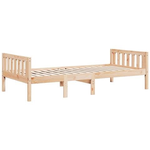 Letto Per Bambini Senza Materasso 90x190 Cm Legno Massello Pino - Foto 3