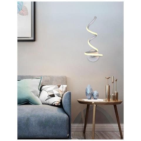 Applique Lampada Interno Moderna Parete Muro Spirale 13w Luce Naturale St-002 - Foto 3