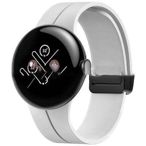 Cinturino In Silicone Per Google Pixel Watch 3 (45 Mm) White - Foto 1