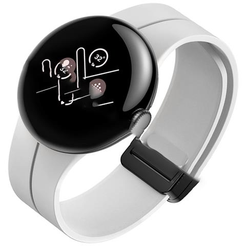 Cinturino In Silicone Per Google Pixel Watch 3 (45 Mm) White - Foto 2
