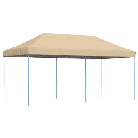 Tenda Da Festa Pieghevole Pop-up Beige 580x292x315 Cm - Foto 2