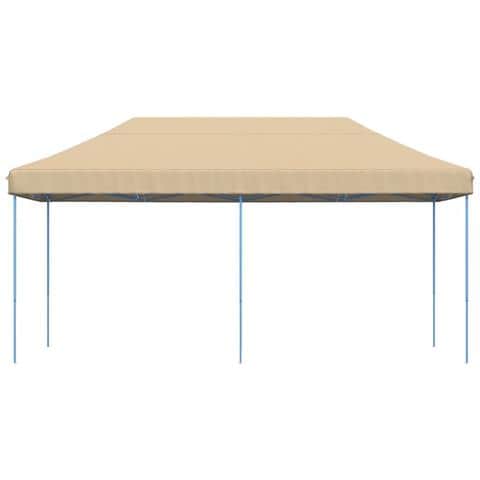Tenda Da Festa Pieghevole Pop-up Beige 580x292x315 Cm - Foto 3