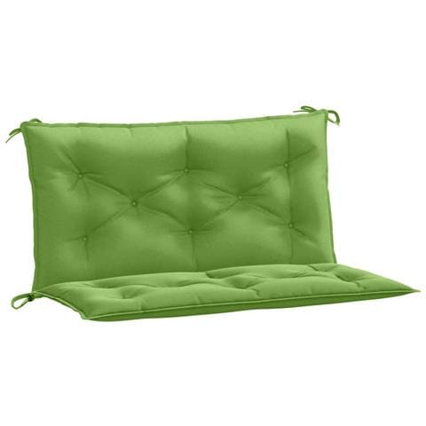 Cuscini Panca Giardino 2pz Verde Mélange 100x50x7cm Tessuto - Foto 2