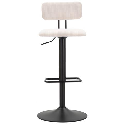 Sgabello Bar Light Bianco Cm 41x47,5x85-106,5(seduta Cm 61-83) - Foto 1