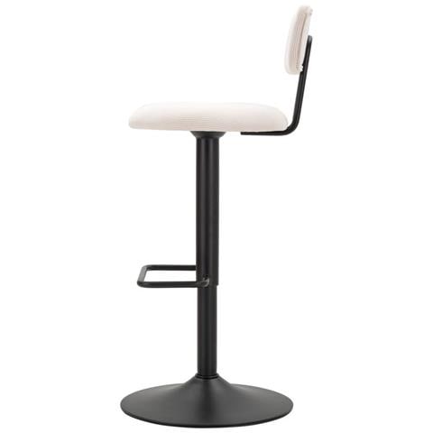 Sgabello Bar Light Bianco Cm 41x47,5x85-106,5(seduta Cm 61-83) - Foto 2