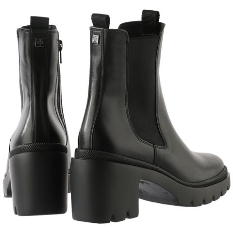 Thea Booties Stivaletti Pelle Scarpe Donna Nero Eu 41.5, 8-105513 0100 - Foto 3