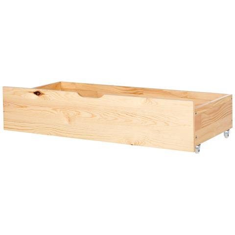 Set Di 2 Cassetti Contenitori Per Letto Legno Di Pino Epaney Marrone Chiaro - Foto 2