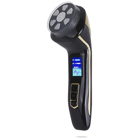 Dam Strumento Per La Cura Della Pelle  4 In 1: Ems, Radiofrequenza, Ultrasuoni, Impulsi. 8x7,5x23 Centimetri. Colore Nero - Foto 1