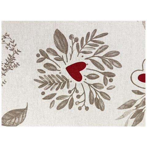 Tovaglia Per Salotto Cucina Tavolo 100% Cotone Made In Italy Antibes Rp 140x360 Antibes - Foto 2