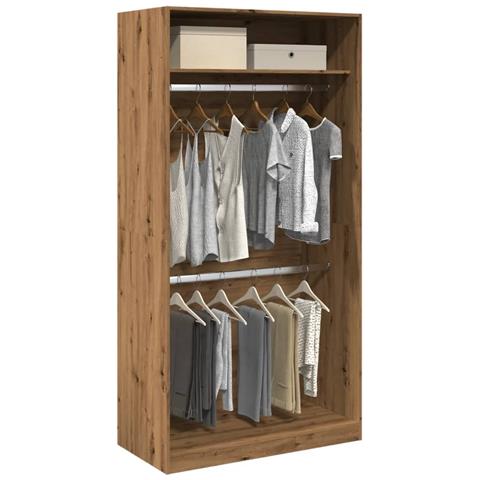 Armadio Rovere Artigianale 100x50x200 Cm In Legno Multistrato - Foto 1