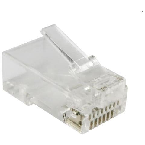 Rj45 Utp Connettore Passivo Cat. 5e (confezione Da 100 Pz) - Foto 1