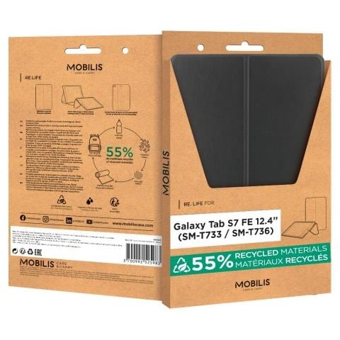 068006 custodia per tablet 31,5 cm (12.4") Custodia flip a libro Nero - Foto 2