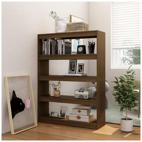 Lusso Casadino - Libreria/divisorio Ambra 100x30x135,5 Cm In Massello Di Pino - Foto 2