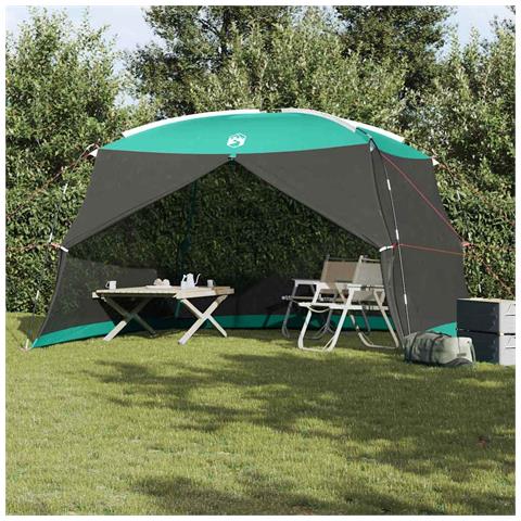 Zanzariera da Campeggio con Porta Verde per 4 Persone Impermeabile - Foto 2