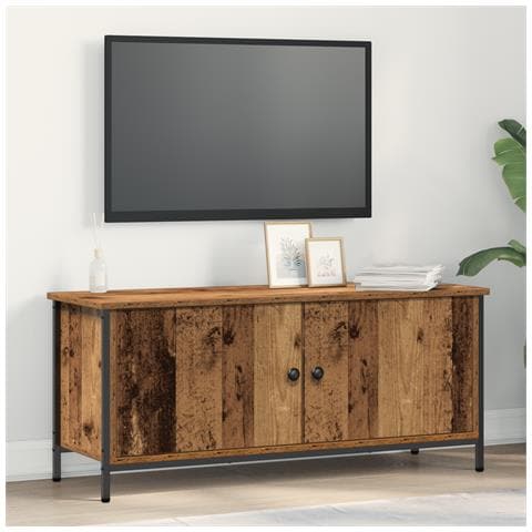 Mobile TV in Legno Riciclato Legno Riciclato Truciolare - Foto 2