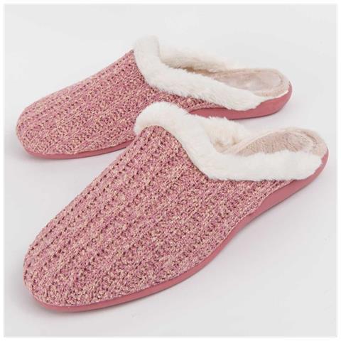 Pantofole Northome Louslip Rosa Rosa Tessuto - Foto 1
