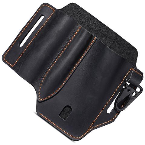 Custodia Tattica Edc In Pelle Per Organizer Di Utensili Multiuso Con Clip Da Cintura - Foto 3