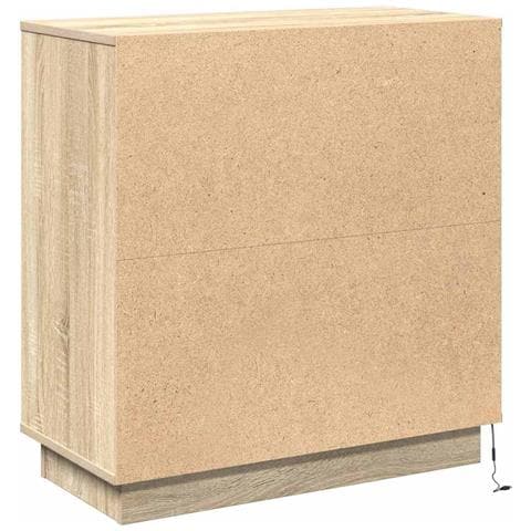 Credenza con LED rovere sonoma 71 x 34.5 x 75 cm - Foto 9