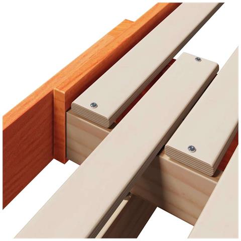 Letto Estensibile per Bambini Cera marrone 80 x 130 / 165 / 200 cm - Foto 9