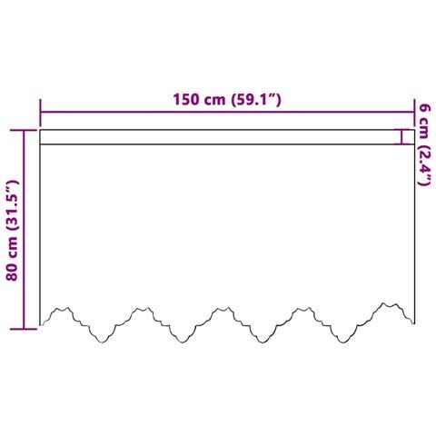 Tende con tende Bianco 150 x 80 cm Poliestere - Foto 8