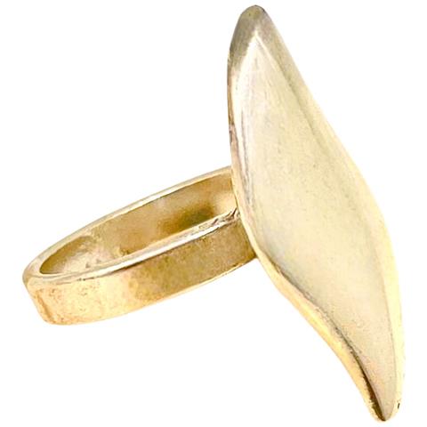 Anello Drop By Drop In Ottone Placcato Oro - Foto 3