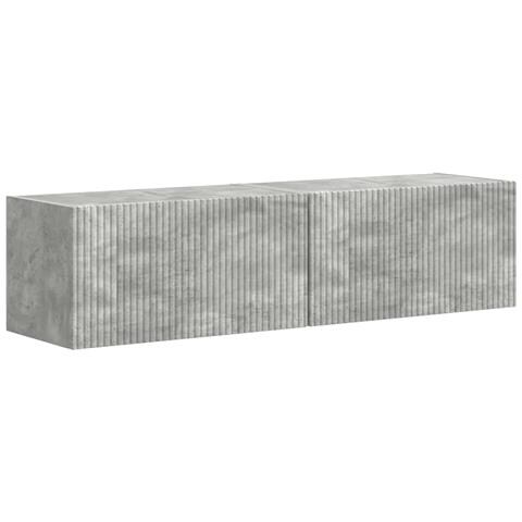 Mobile TV da parete 2 pcs Calcestruzzo 60 x 31 x 29.5 cm - Foto 1