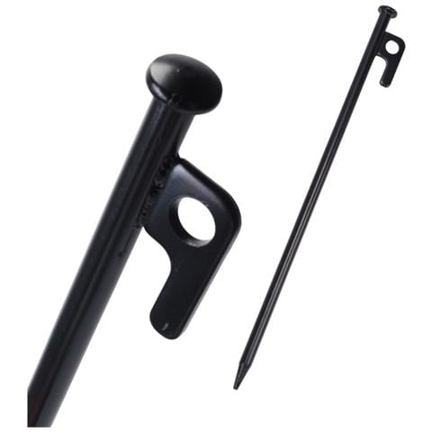 Set Di Picchetti Per Tenda Da Campeggio Da Spiaggia Antivento - Ancoraggi Per Terreno In Metallo Resistenti - Foto 2