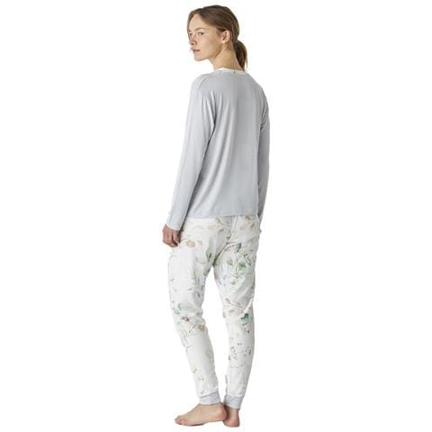 Pigiama Da Donna Manica Lunga Scollo A V Jjbep1101 - Foto 3