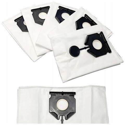 Sacchetti Sostitutivi Per Aspirapolvere Compatibile Con Kärcher Nt 30/1 40/1 50/1 - Microfibra Sintetica, 5 Pezzi, Alta Filtrazione - Foto 1