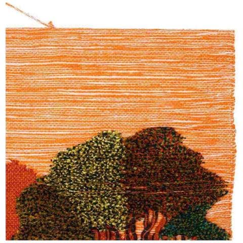 Arazzo Decorativo In Iuta Intrecciata 100x80 - Foto 3