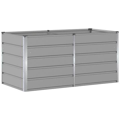 Fioriera Grigio chiaro 160 x 80 x 75 cm Acciaio - Foto 1