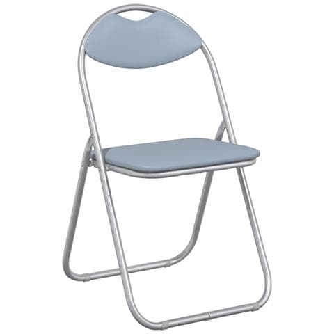 Sedia pieghevole 8 pcs Grigio 48 x 43,5 x 81 cm Pelle Sintetica - Foto 1