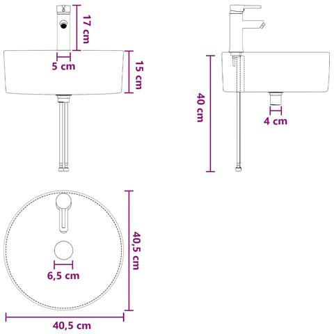 Mobile Lavabo da Parete Rovere Fumo 49,5 x 44,5 x 65 cm - Foto 8